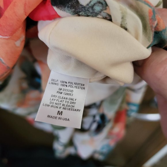 Gorgeous Beautiful Autumn Fall Florals Potters Pot Dress Size Medium - Picture 6 of 12